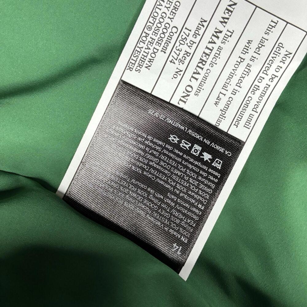 Lululemon Wunder Puff Cropped Vest Womens Everglade Green EVRG LW4BTNS 600 Fill - Picture 11 of 15